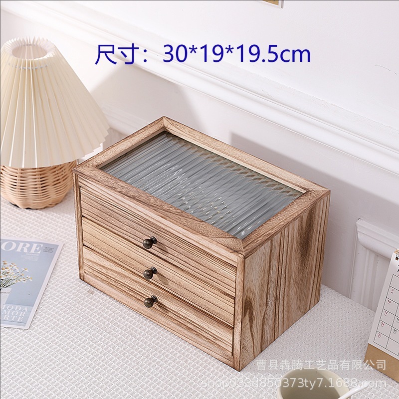 スポット木製レトロ多層ジュエリーボックスネックレスブレスレット大容量収納ボックス中国風のジュエリー収納ボックス|undefined