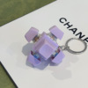 Special-shaped six-button-purple shell-purple cap