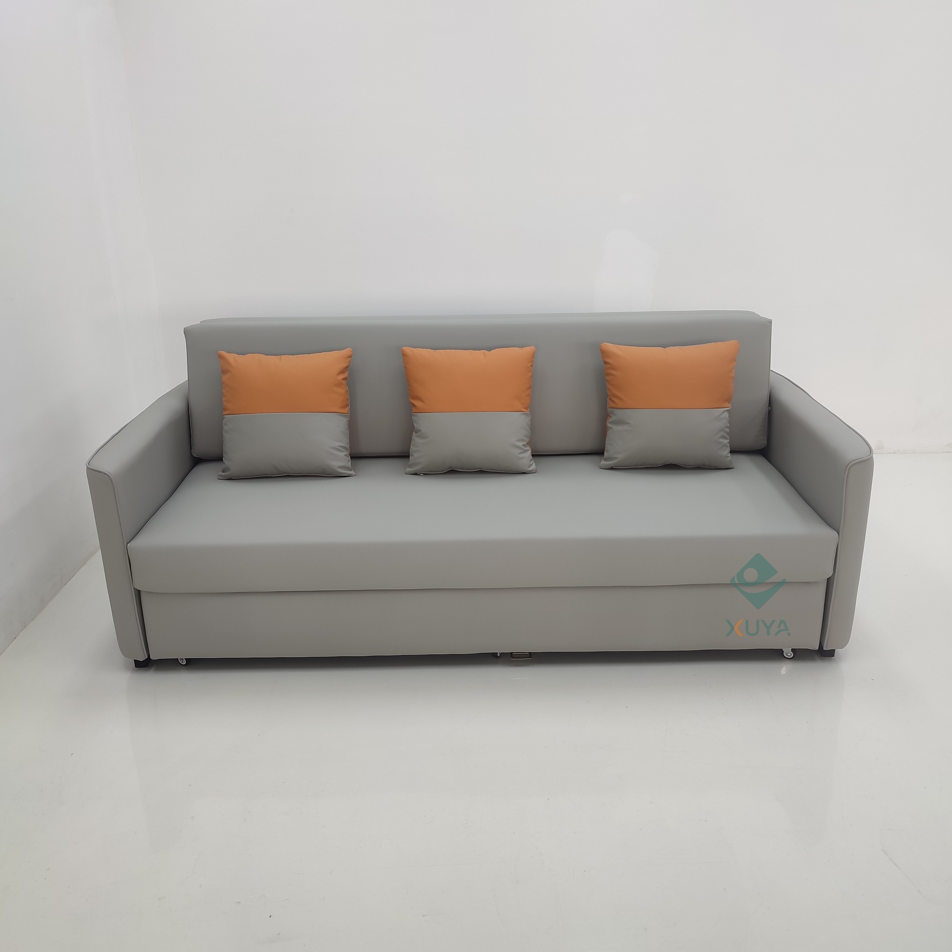 Sofá cama de aire moderno simple pequeño tipo de casa balcón sala de estar estudio doble uso almacenamiento multifuncional sofá cama plegable
