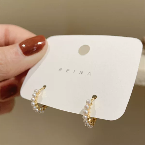 Casual and Versatile Pearl Earrings, Girly Heart Commuter Earrings, 2025 New Trendy Personalized Earrings Wholesale