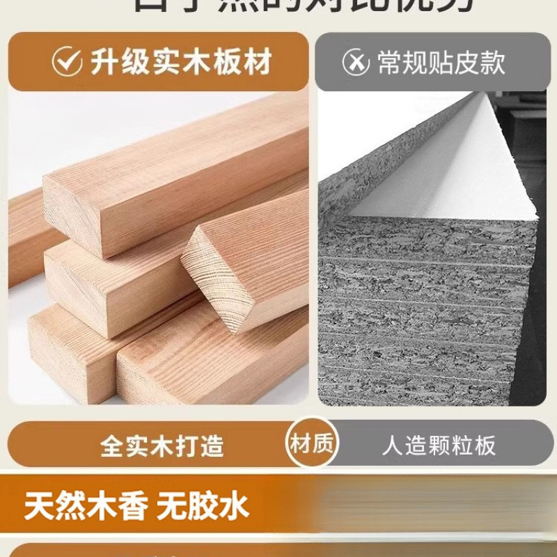实木书架落地置物架一体靠墙儿童书柜客厅阅读简易收纳组合格子柜|undefined