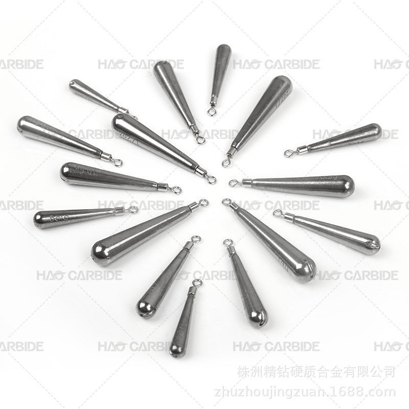 彩虹色新款自由长条高比重渔坠 长水滴 色彩鲜艳水滴长条克重全