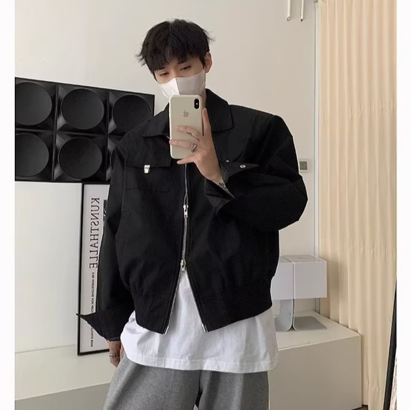 Chaqueta J152 (capa doble gruesa del paño compuesto) p38M-3XL negro-caqui