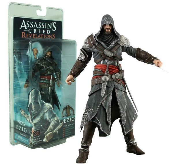 NECA Ассасинс Creed 3 3-е поколение Братство Эцио 7-дюймовая фігурка модель анимационная фигура оптовая