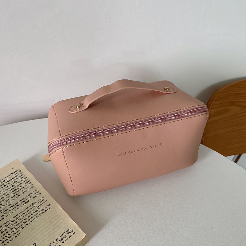 Capacious cosmetic bag