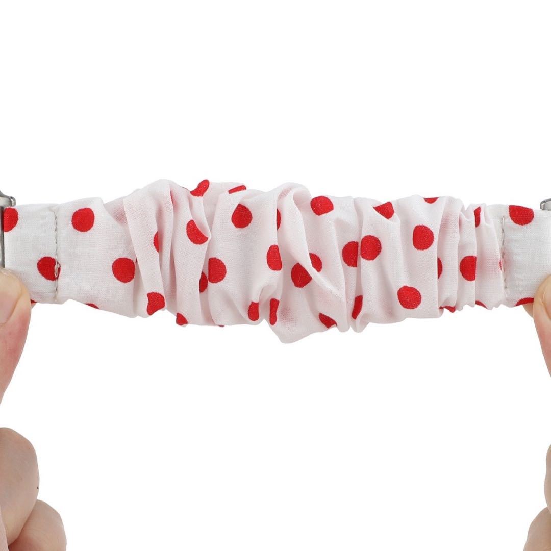 Adecuado para Fitbit Versa3 correa de intestino grueso poliéster elástico tela impresa banda de pelo correa elástica