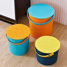 水桶凳塑料加厚可坐家用钓鱼桶手提洗澡桶脏衣桶幼儿园收纳桶定制