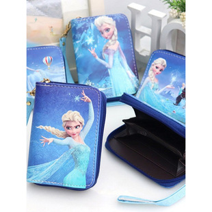 Cross-Border Foreign Trade In-Stock Ins Fresh Japanese and Korean Trendy Cartoon Princess Girls' Short Handheld Children's Coin Purse