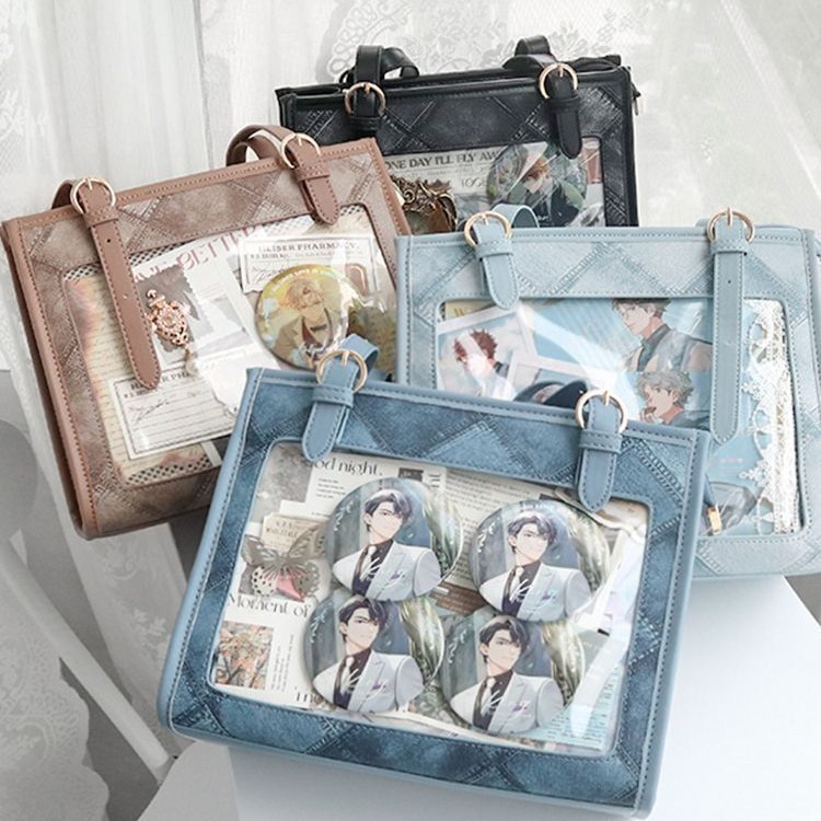 Paquete de dolor, paquete de 100 días, jk, paquete de hombro único, tramo oblicuo de gran capacidad, paquete diario femenino, coco de sal marina portátil