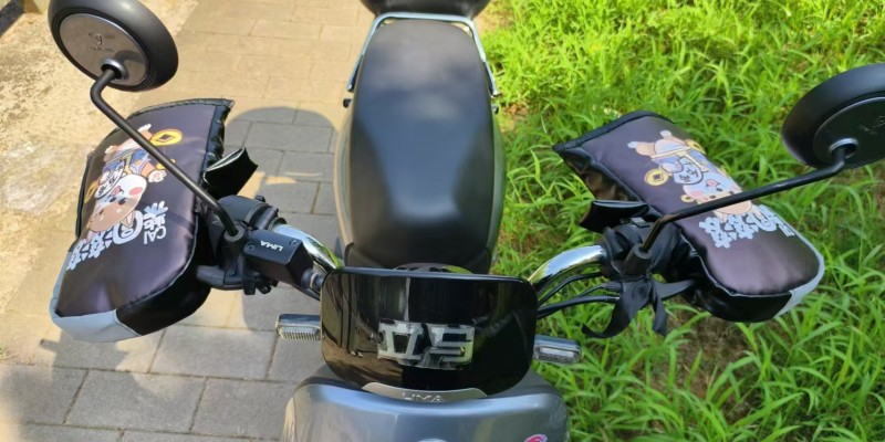 Leather Electric Motorcycle Handle Cover Winter Warm Battery Car Waterproof Windshield Gloves fleece-lined Thick Cotton Handle Cover