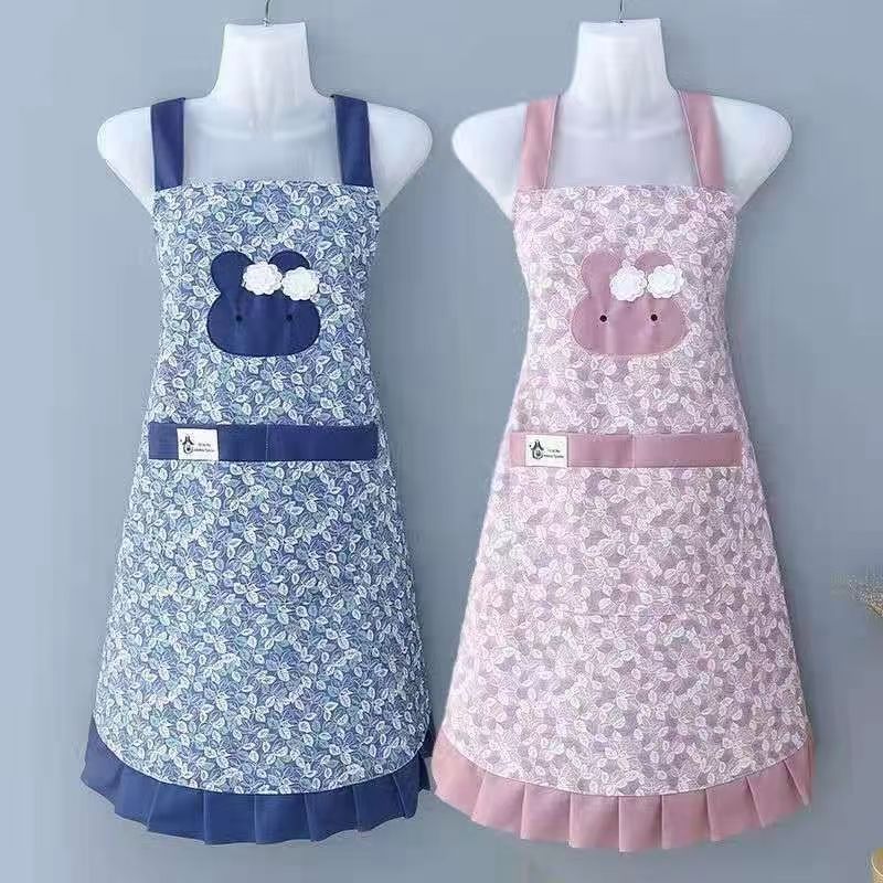 Pure Cotton Canvas Apron For Restaurant And Kitchen Workwear_voghion.com