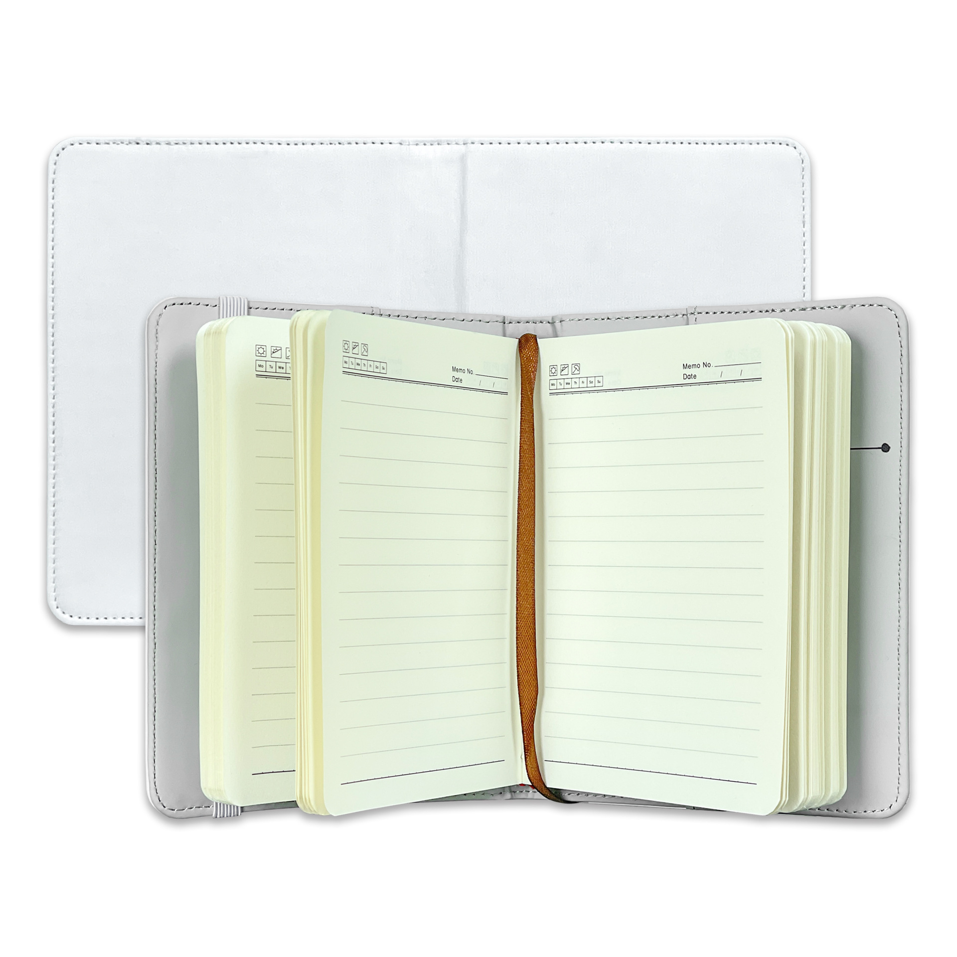 Suministro directo de fábrica de la cubierta del portátil de transferencia de calor con este núcleo sublimación A4 A5 A6 bloc de notas de cuero PU en blanco