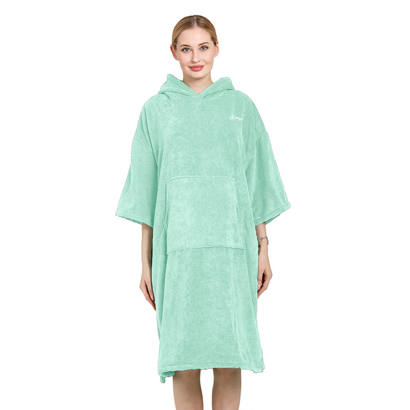 Microfibra cambiante capa playa Toalla de baño buceo cambiante camisa absorbente de secado rápido de aguas termales Albornoz de playa