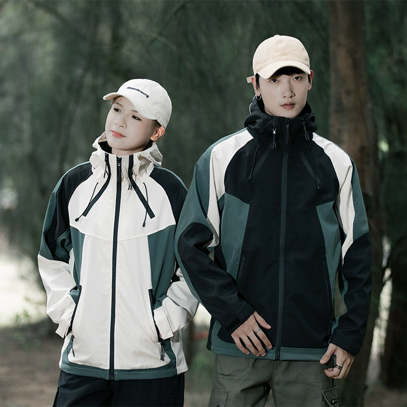 2023 уличная куртка для мужчин и женщин, модная корейская версия весенне-осеннего цвета, тонкая универсальная походная куртка для пар.
