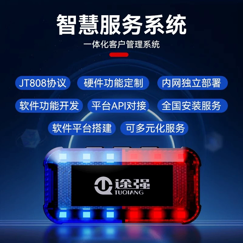 Tuqiang 4G Beidou светодиодный плечевой фонарь красного и синего цвета, мигающий патруль безопасности, санитарный персонал, локатор регистрации