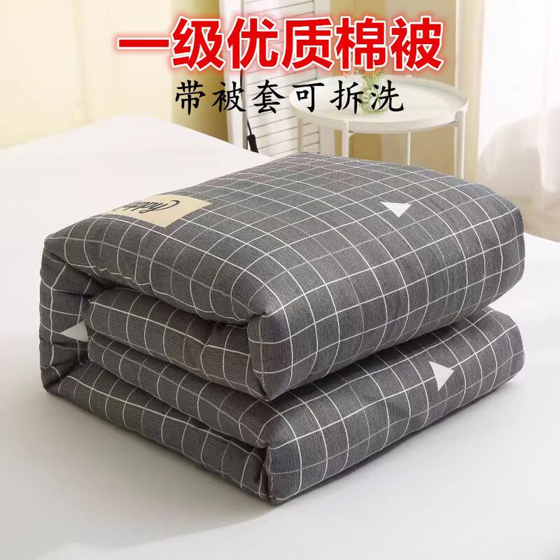 Cotton Quilt, Student Quilt, Dormitory Mattress Pad, Single Mattress, Spring and Autumn Quilt Core, Warm Winter Quilt, Thickened Quilt Cotton Quilt, Student Quilt, Dormitory Mattress Pad, Single Mattress, Spring and Autumn Quilt Core, Warm Winter Quilt, Thickened Quilt