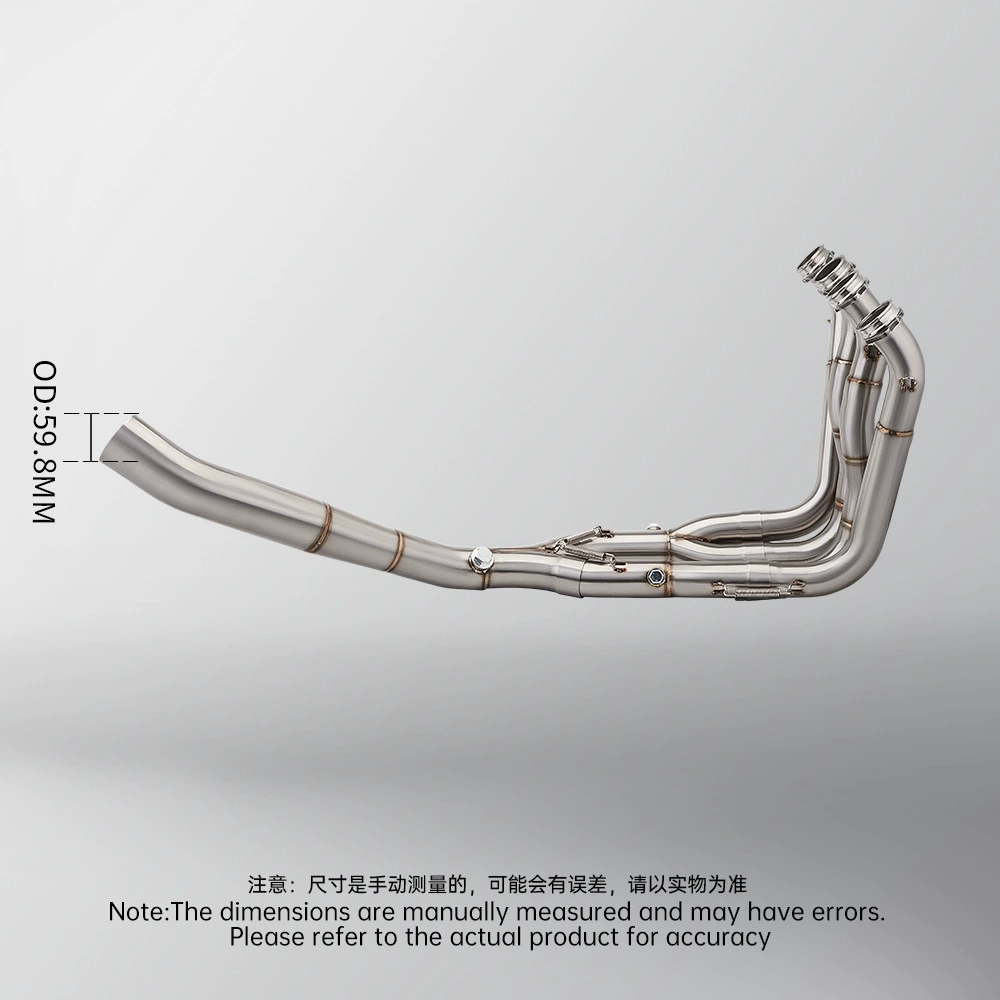 Suitable for motorcycle S1000R S1000RR exhaust pipe modification integrated split front section, lossless installation