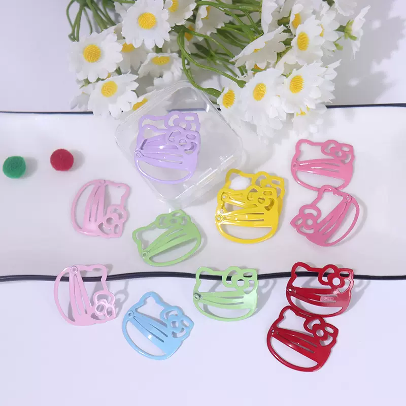 14个装小红书同款kt猫BB发夹高颜值可爱女宝宝后脑勺侧边发饰