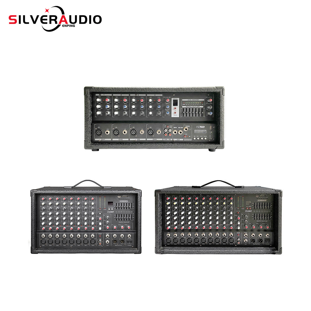 GAX-EB10专业调音台功放一体机多通道箱子蓝牙功能混音器便携式