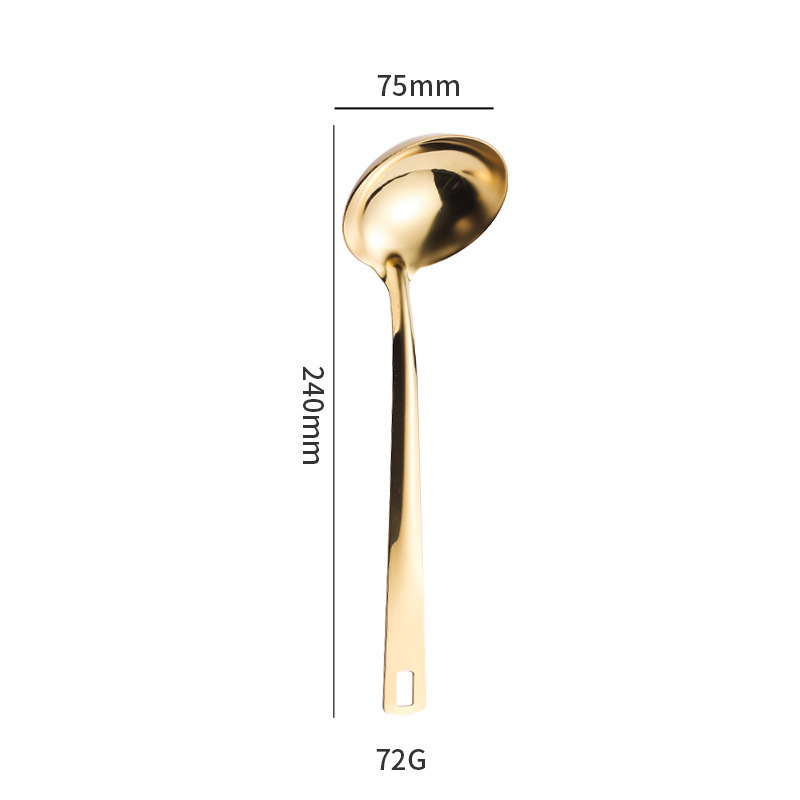 ステンレスキッチン用品6点セット、フライ用スパチュラ、フライ用スパチュラ、スープシェル、スープ排水、野菜スプーン排水、軽量ステンレスキッチン用品6点セット|undefined