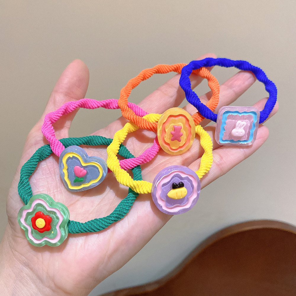 Estilo coreano nuevo estilo flor fresca banda para el cabello al por mayor accesorios para el cabello de dibujos animados lindo cuerda para el cabello