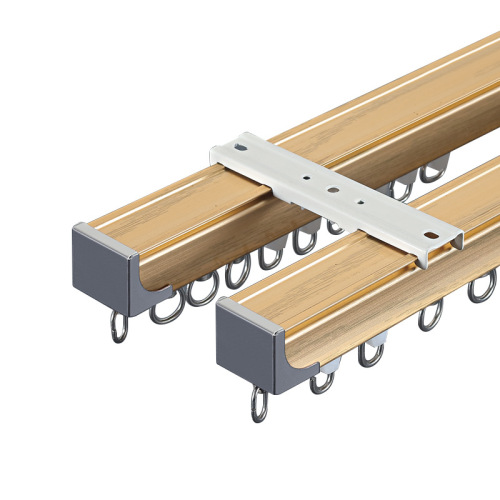 Thickened silent curtain slide aluminum alloy curtain track silent curtain rail silent curtain rail top-mounted double rail
