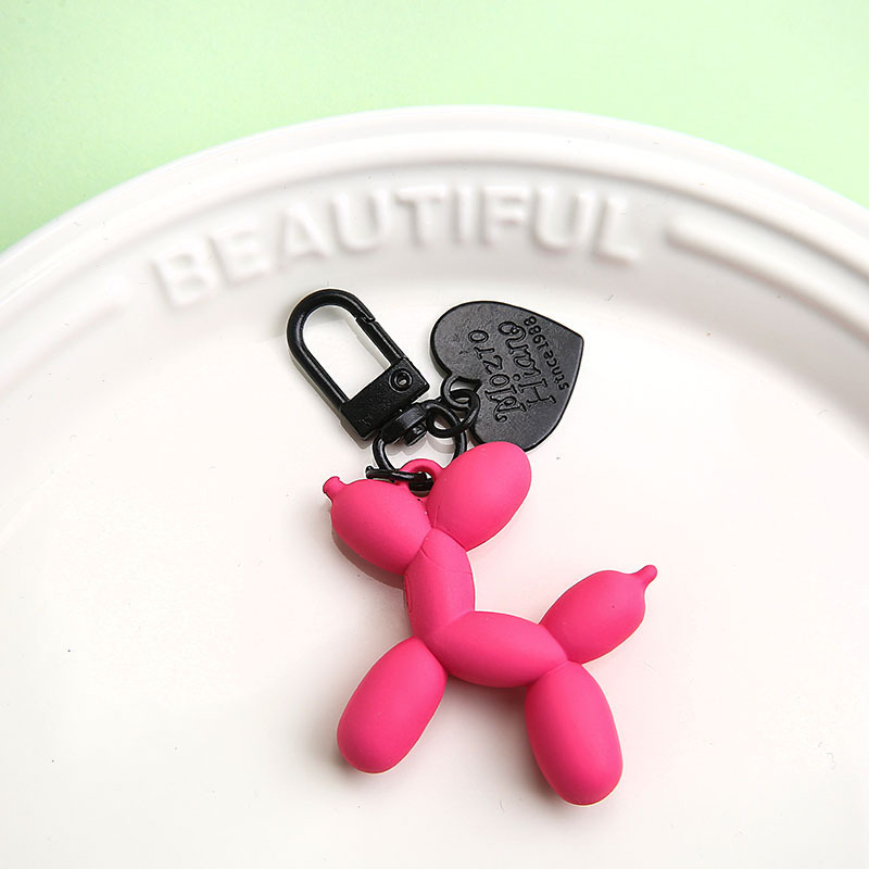 インスタイルレーザーバルーン犬キーホルダーペンダントキャンディーカラーの愛のジュエリーアクセサリー DIY 女性のバッグペンダント卸売|undefined