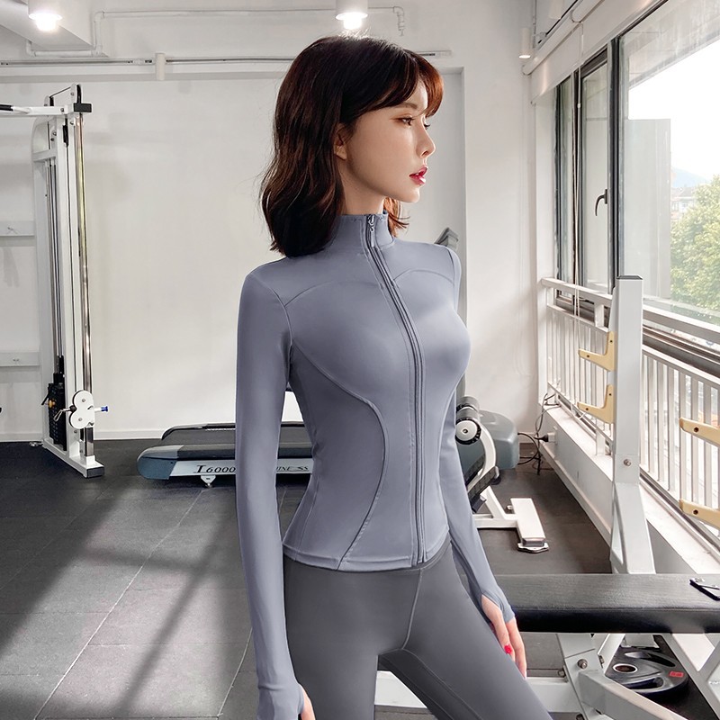 Quick-drying Slim-fit Yoga Clothes For Women, Long-sleeved Sports Fitness Tops, Fitness Clothes For Women_desvips.com