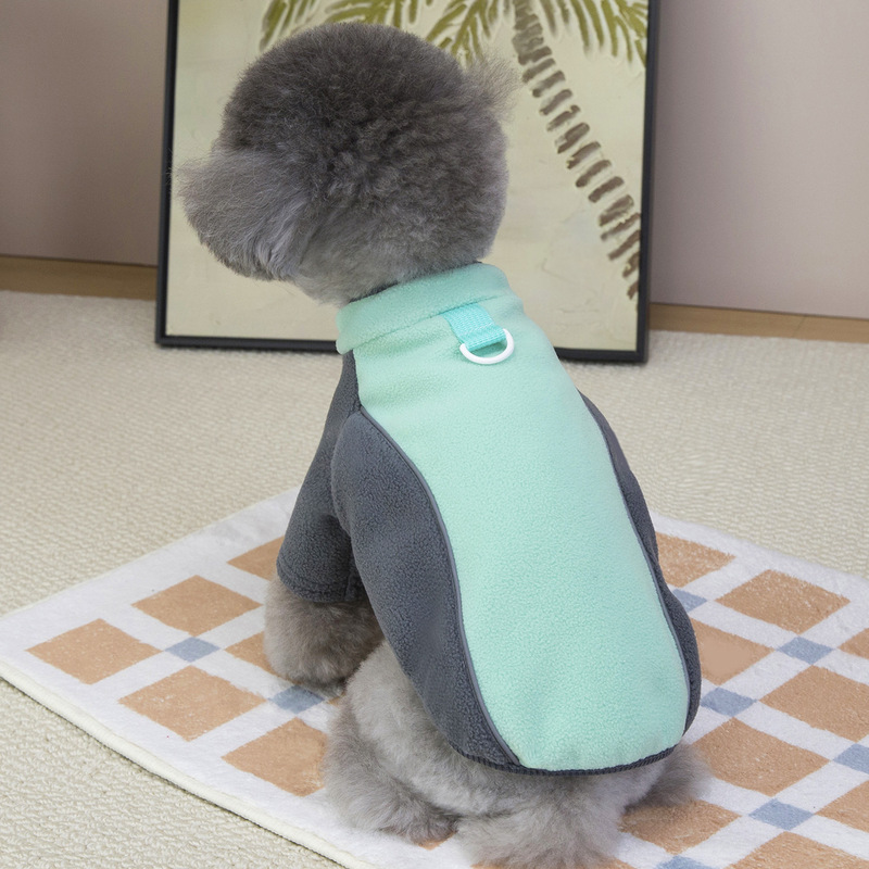 宠物狗狗衣服秋冬装新款亚马逊宠物服装泰迪比熊冬季抓绒夜光绒衣|undefined