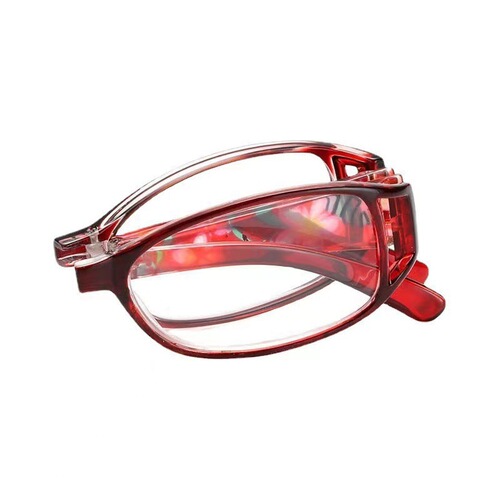 Fashionable high-definition lightweight anti-blue light reading glasses for women, senior and middle-aged, high-end foldable portable glasses