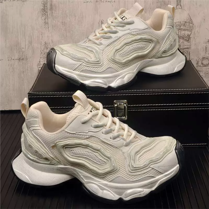 Европейские модные кроссовки для папы 2025, новые ретро кроссовки с сеткой на толстой подошве, стильные модные грязные кроссовки