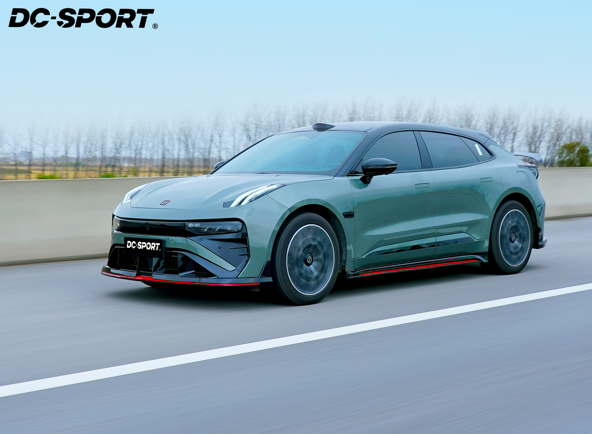 Suitable for 21-26 model Zeekr 001 DC model wide-body modification front spoiler, side skirts, rear lip, and sporty rear wing kit
