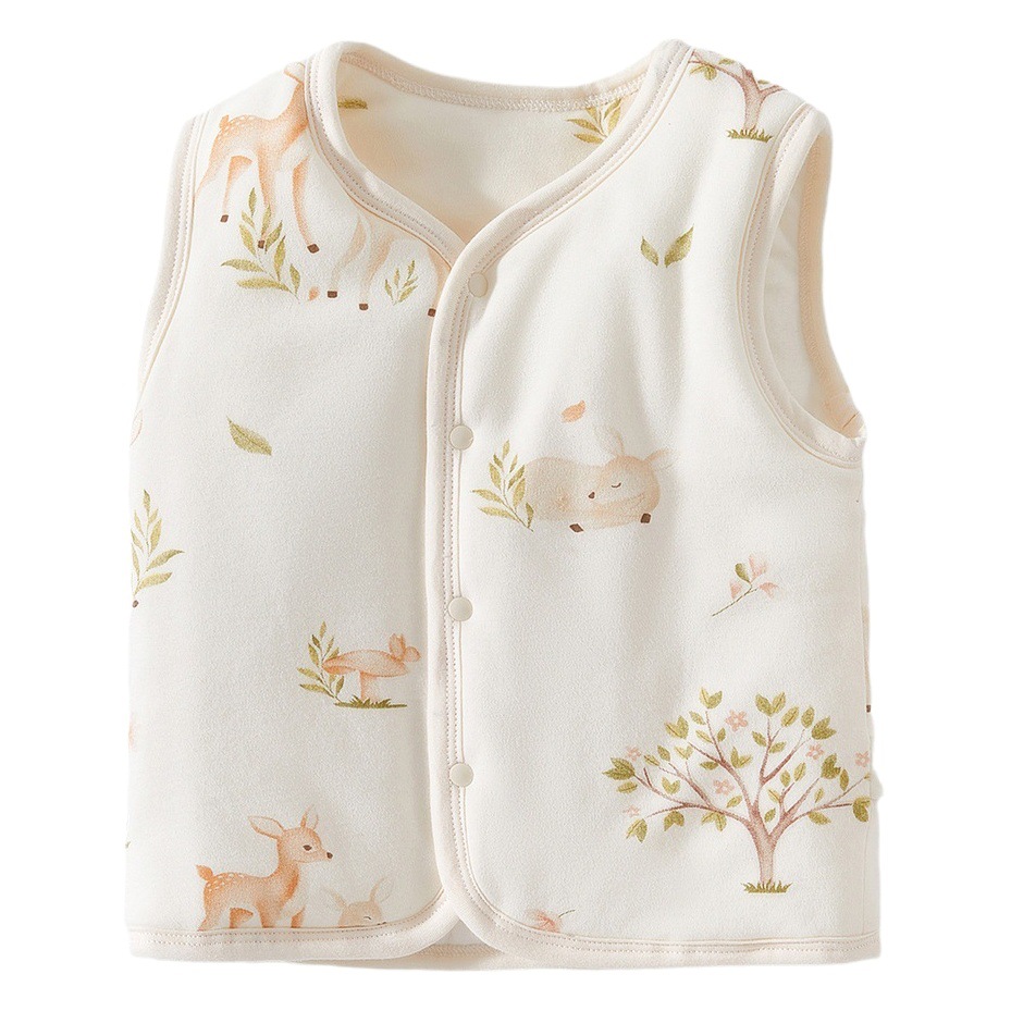 Chaleco acolchado de algodón para niños engrosado Otoño e Invierno chaleco superior para niños y niñas bebé abrigo cálido
