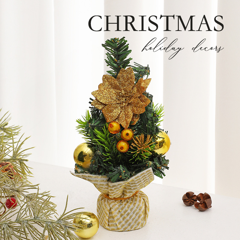 Nuevo mini árbol de Navidad decoración de escritorio de Navidad 20cm en stock al por mayor