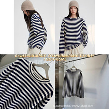 复古针织衫女2025秋季新款圆领长袖外穿宽松撞色套头衫毛衣女