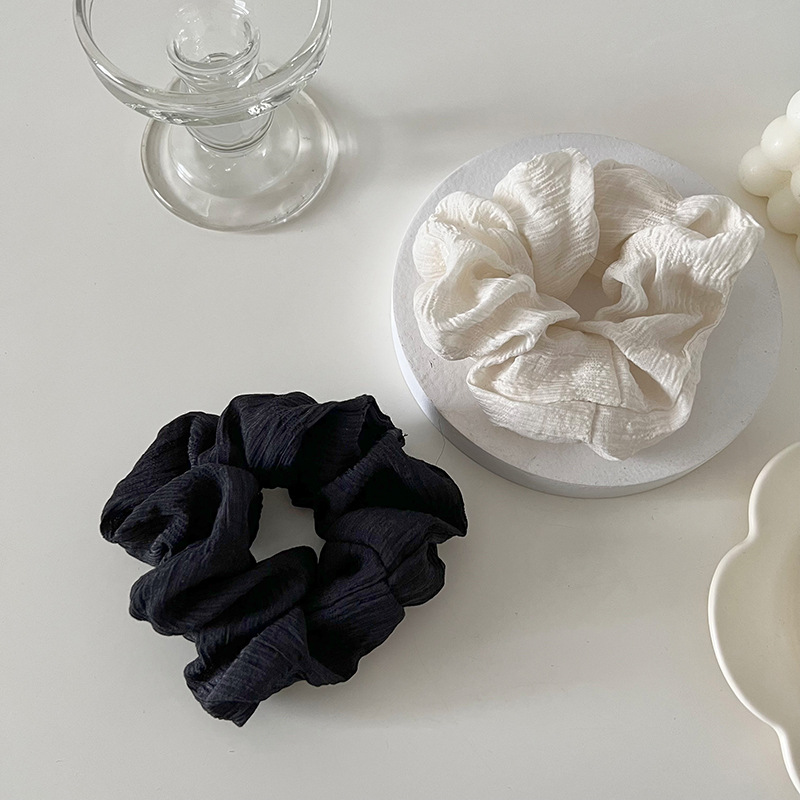 Plissiertes Haargummi Für Damen Vielseitiges Elastisches Haarband_voghion.com
