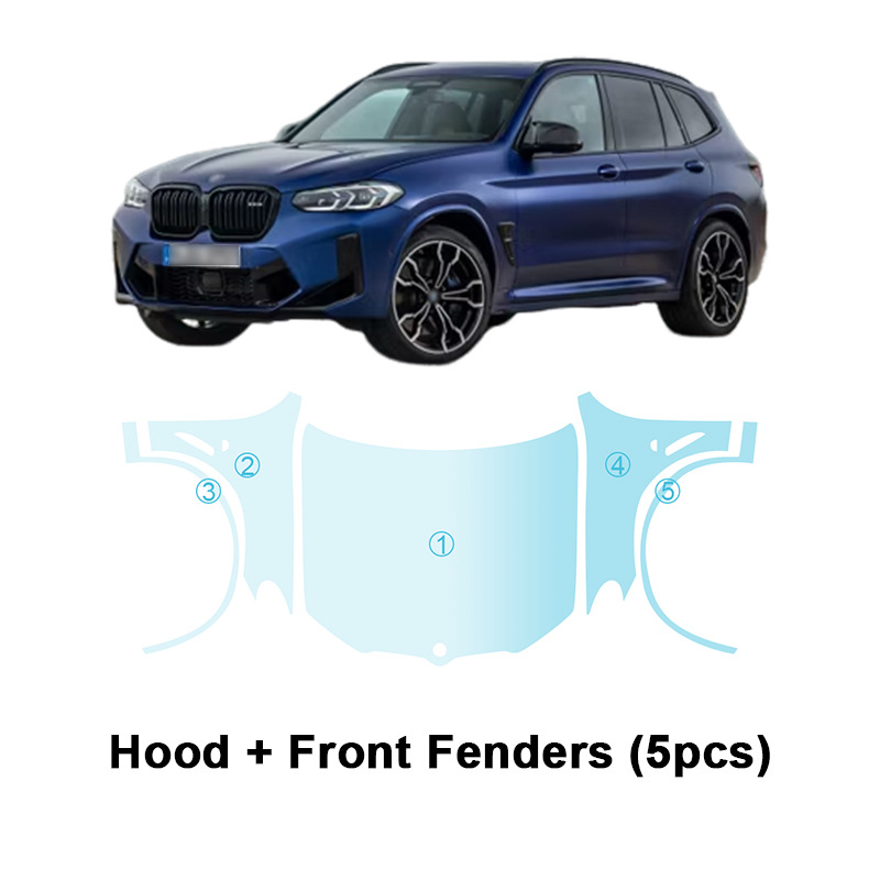 Cross-border M G01TPU Invisible Paint Anti-scratch Brightening Protective Film for BMW X3M-Sport