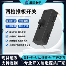 两档推板开关 高速电吹风开关滑动档位推拉 现货家用电器拨动开关