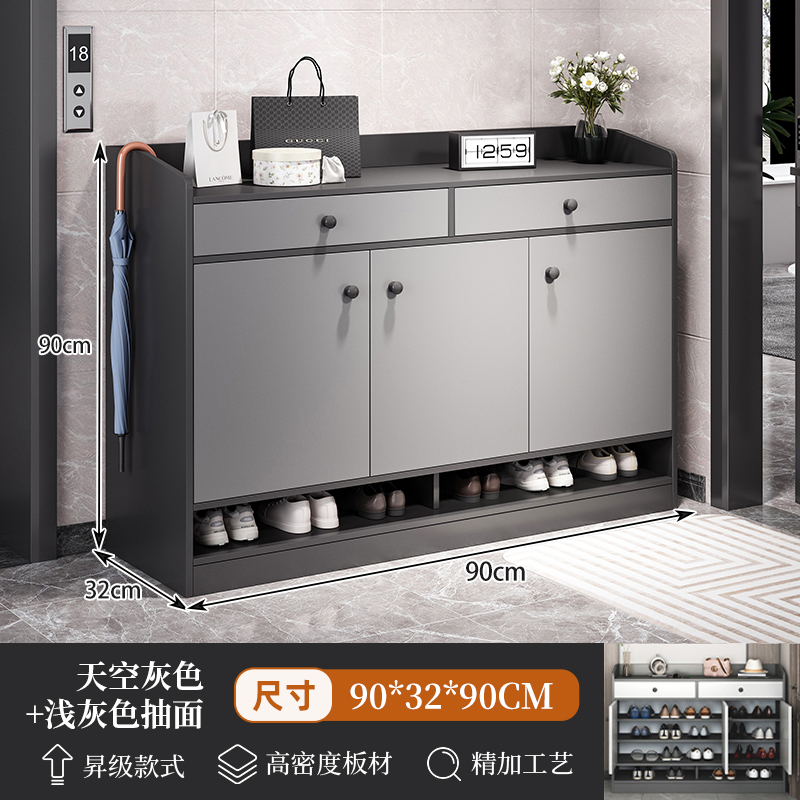 鞋柜家用门口一体柜入户门轻奢多层2025新款整理分层架鞋架玄关柜|undefined
