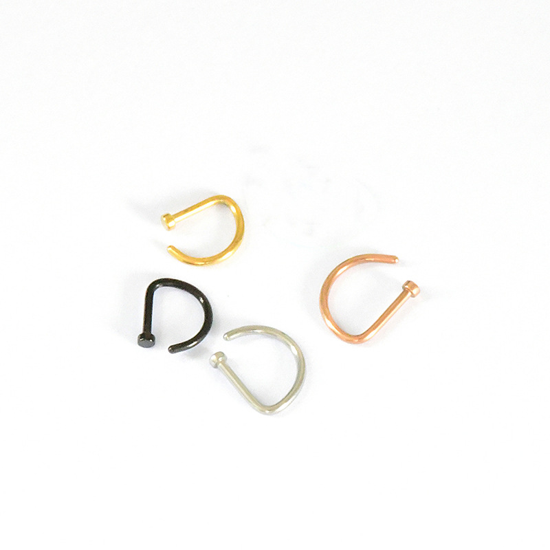 4g Weight labret / monroe stud Piercing needle type Nose Ring Classification 1 Pair Quantity Daily Occasion Copper Material Solid Color Pattern Women's Gender Plating Design Simple Style Style Simple Style Solid Color Copper Nose Ring In Bulk Nose Pin 5
