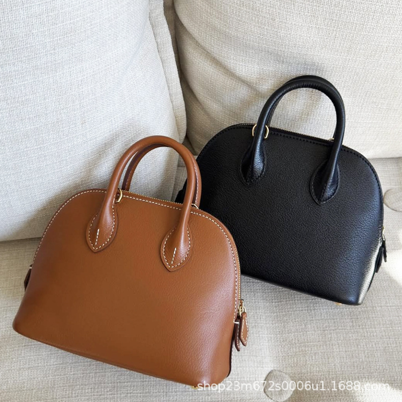 Cross Border in stock Mini Women Shell Bag Top Handle Classic Design Hand Shoulder Crossbody Bag for Storing