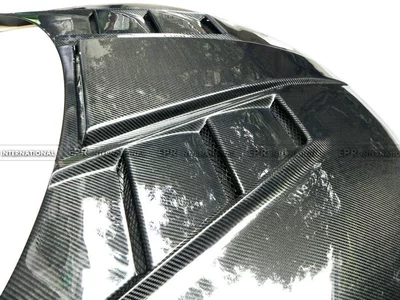 Suitable for Hyundai Veloster engine hood modification, VEN model carbon fiber engine cover (Big Surrounded) - carbon-fiber
