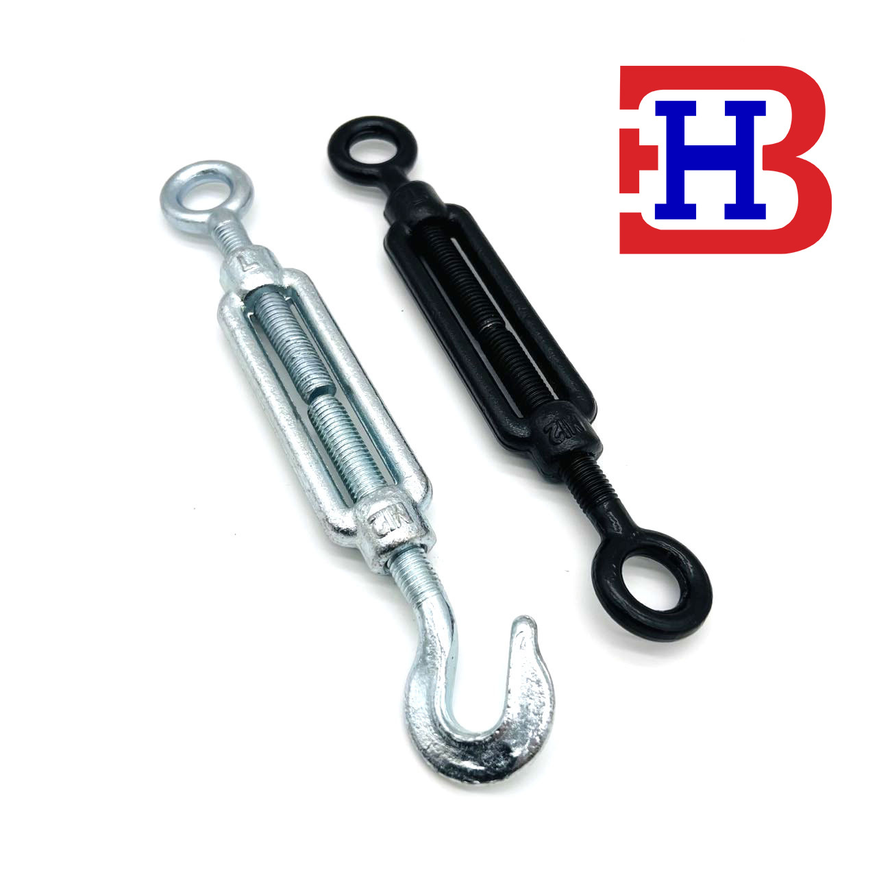 厂家供应DIN1480电镀锌模锻花兰开体花兰钢丝绳收紧器索具配件