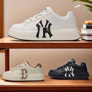 Ml Bread Ny Men's and Women's Shoes Casual Couple Thick-Soled Height-Increasing Versatile Sneakers Board Shoes Hand-Painted Style Couple Shoes