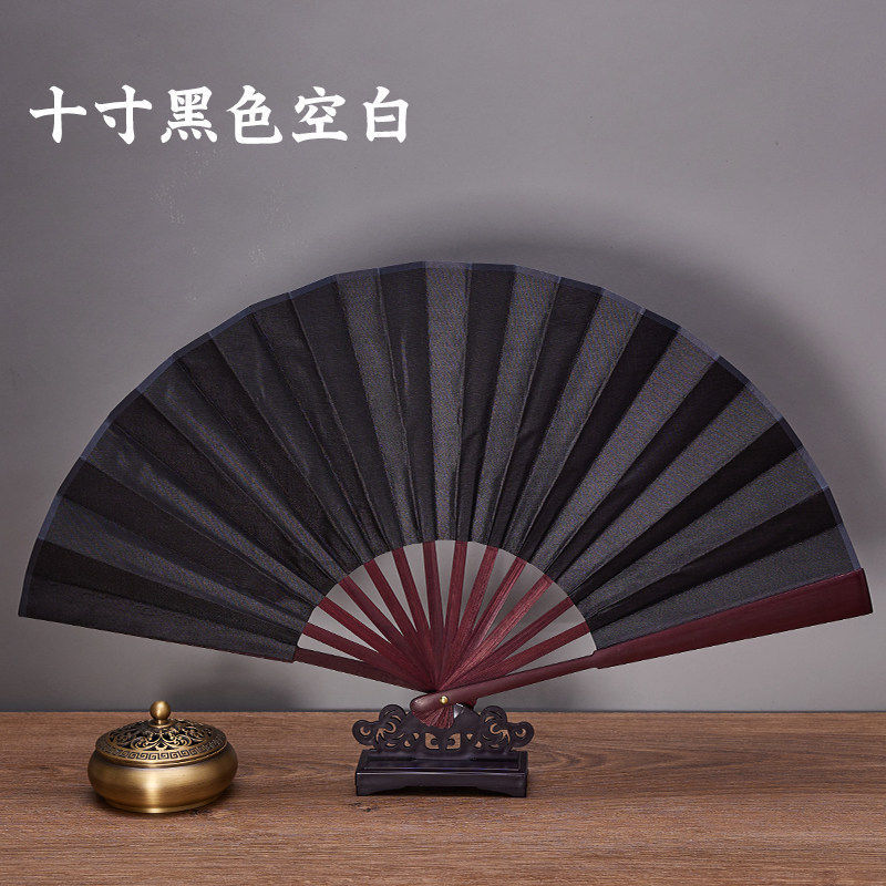 Ventilador plegable antiguo personalizado publicidad de verano ventilador masculino ventilador plegable portátil de tela de seda 8 pulgadas 10 pulgadas en stock image 37