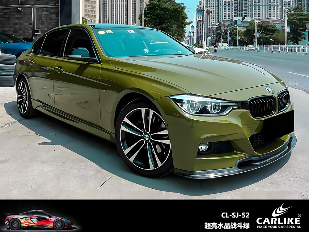 Carlake Super brillante cristal negro coche de color cambiante película brillante superficie cuerpo película cemento gris completo coche de color cambiante pegatinas decorativas