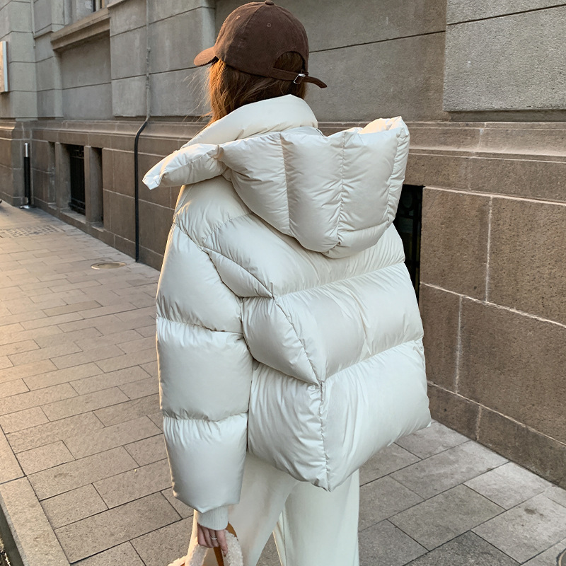 Women's Short down Jacket 2025 New Model White Goose down Melard Ultra-Light Thickened Petite Puff Winter Coat