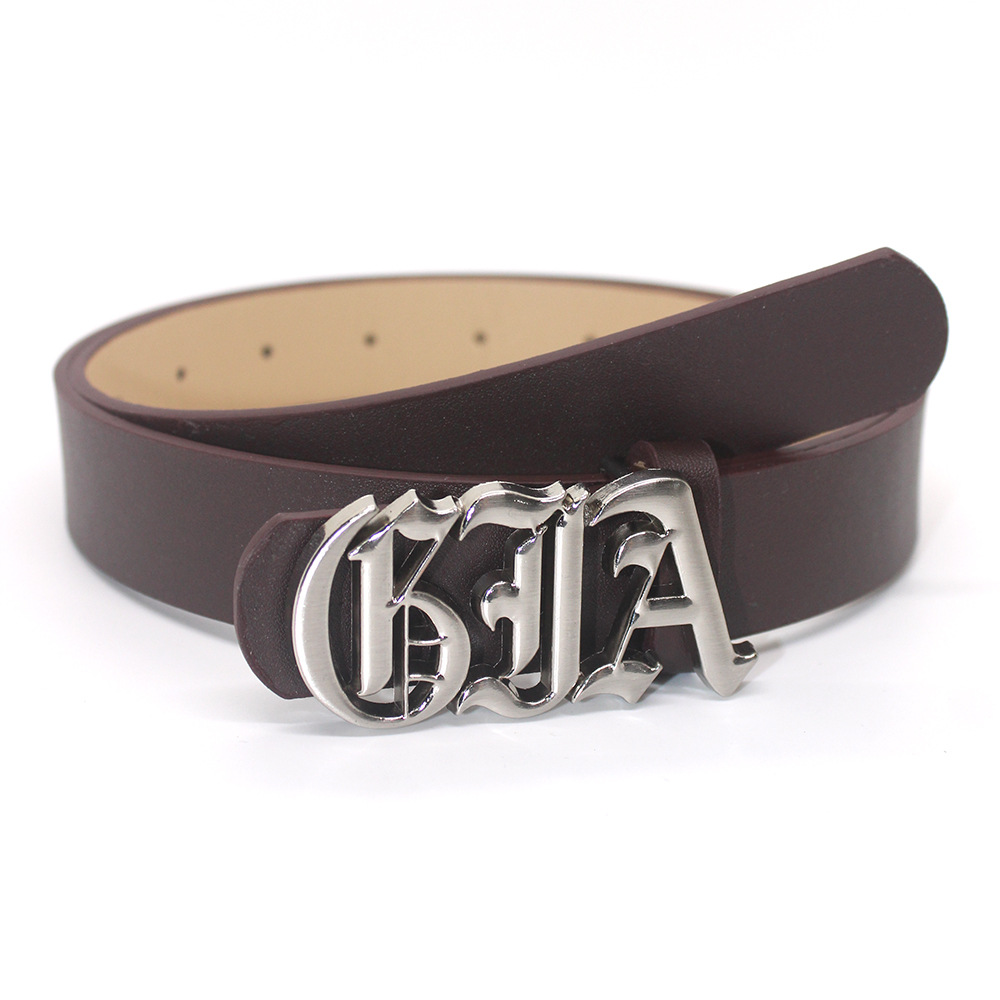 New Punk Style European and American Vintage Belt Personalized Trend for Young Men and Women Belt Paired with Jeans Skirt_voghion.com