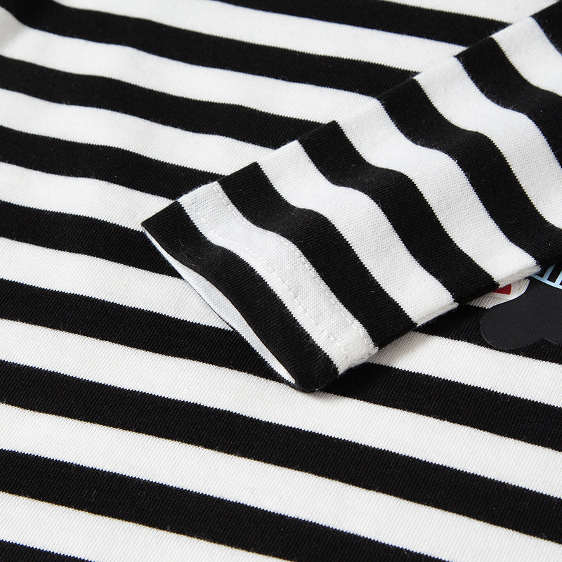 2025 nueva camiseta de manga larga para niños con dibujos de oso para niños, camisa de fondo con cuello redondo de algodón puro, ropa para niños, envío directo