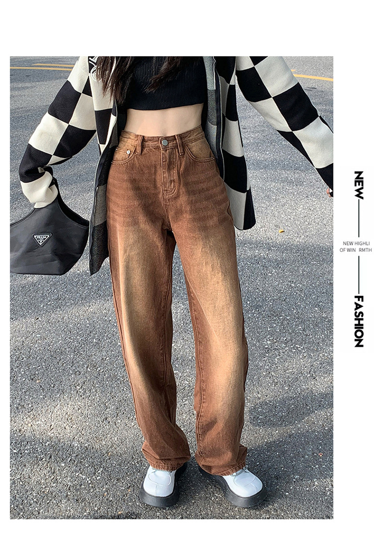 Braune Jeans, Rückansicht